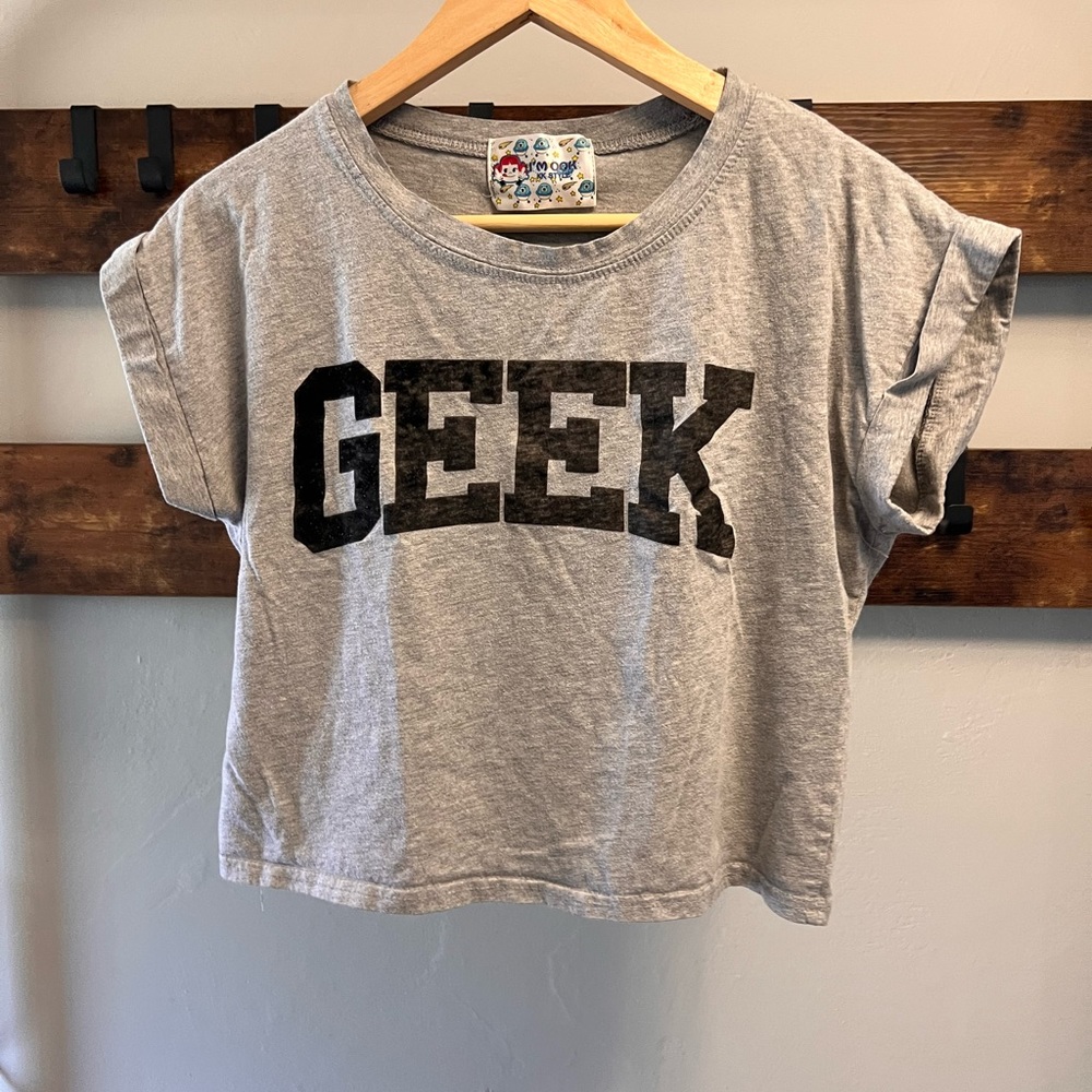 GEEK crop top t shirt